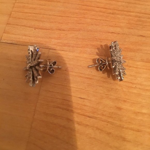 STARBURST  Earrings, Silver NWOT 925, GREAT GIFT! - Picture 3 of 7